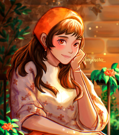 Character portrait painting